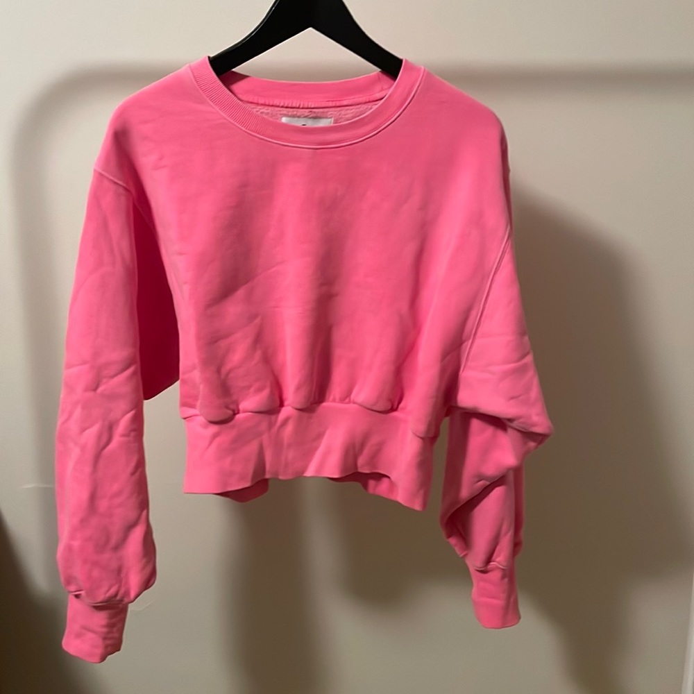 TNA hot pink sweatshirt